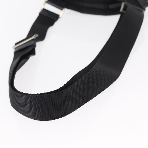 Authentic PRADA Shoulder Bag Nylon Black Silver - Picture 14 of 16